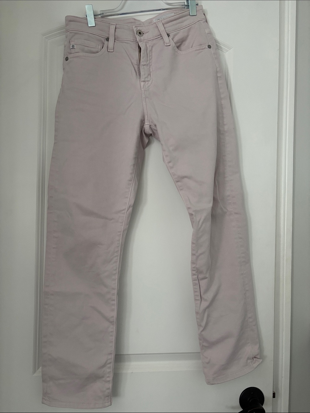 Ag Adriano Goldschmied Soft Dusty light purple lavender straight-leg Jeans